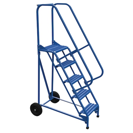Vestil 80 H Steel Roll A Fold Ladder, 58 deg., Grip, 5 Step, 5 Steps LAD-RAF-5-G